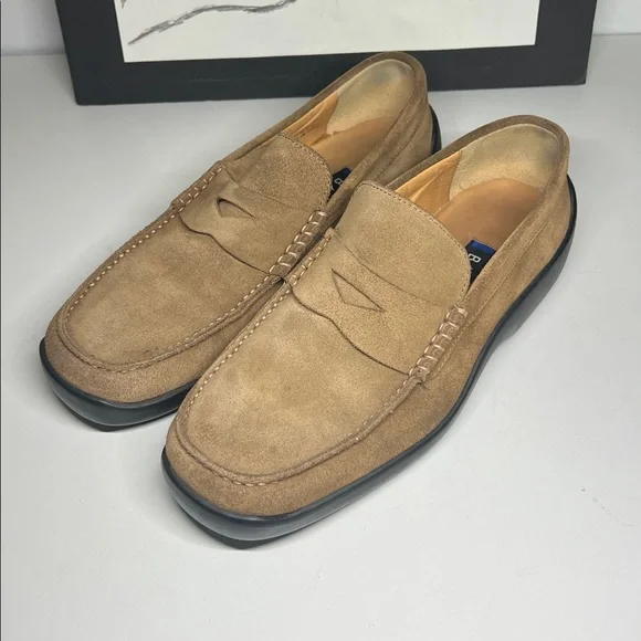 Bally Fisto Suede Men’s Leather Loafers Made in Italy Size 7.5 - Picture 1 of 16